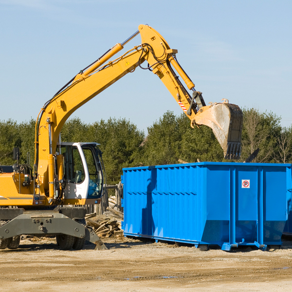 what size residential dumpster rentals are available in Cushing IA